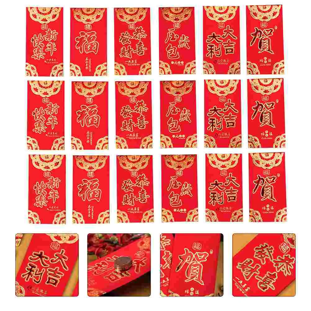 

30 Pcs Red Packet Money Envelopes Year Decorations Gift Lunar Calendar Child