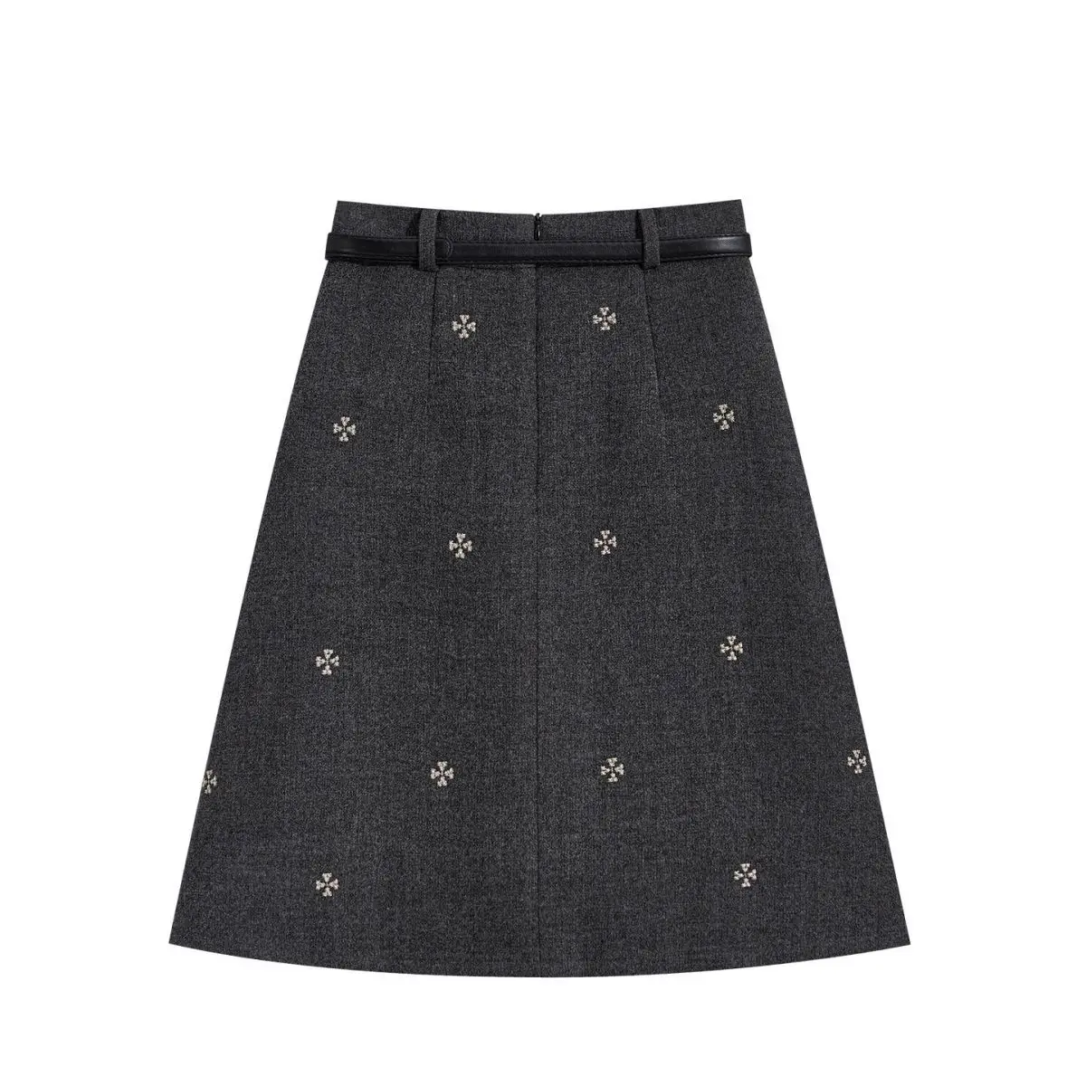 Retro age-reducing pleated 2026 spring and autumn new  versatile high-waisted temperament skirt skirt autumn and winter