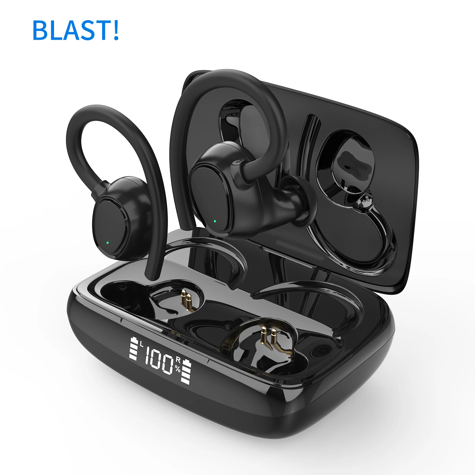 

Original BLAST! i21 wireless headset Digital Display Touch BLAST! i21 wireless sports earbuds 400mAh TWS Earphones BLAST! i21