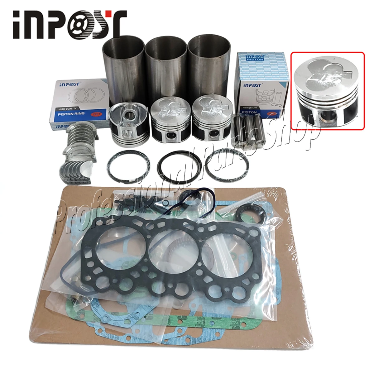 For Mitsubishi L3E-61SDH L3E Engine Overhaul Rebuild Repair Kit Parts Volvo EC15