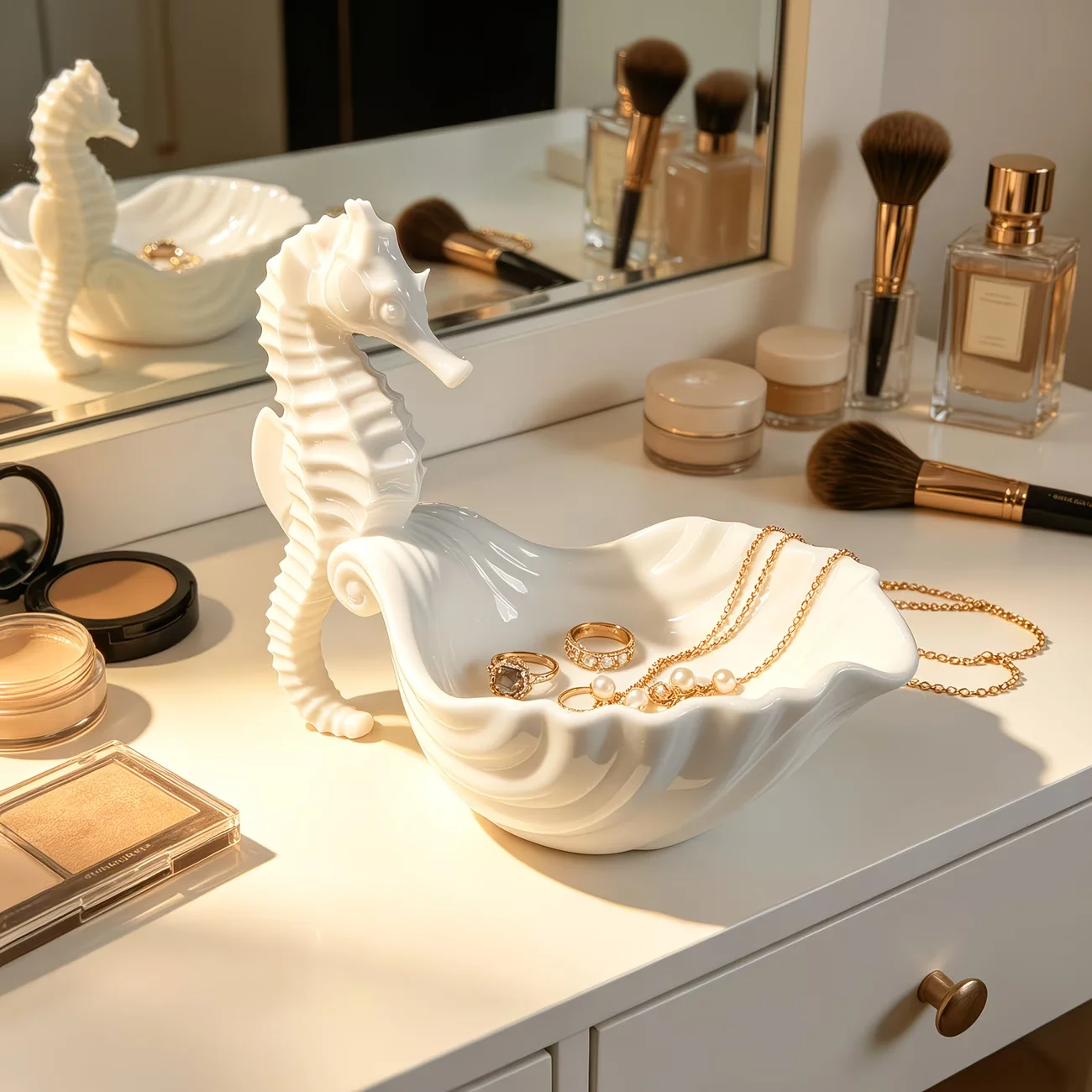 3D Popular Seahorse Shaped Jewelry Display Stand, Multi-purpose Jewelry, Cosmetics, and Key Storage Box  Home Accessories