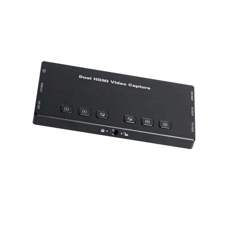 4k Video Capture Card Device 60fps Dual Channels Video Switcher Capture Card for Live Streaming