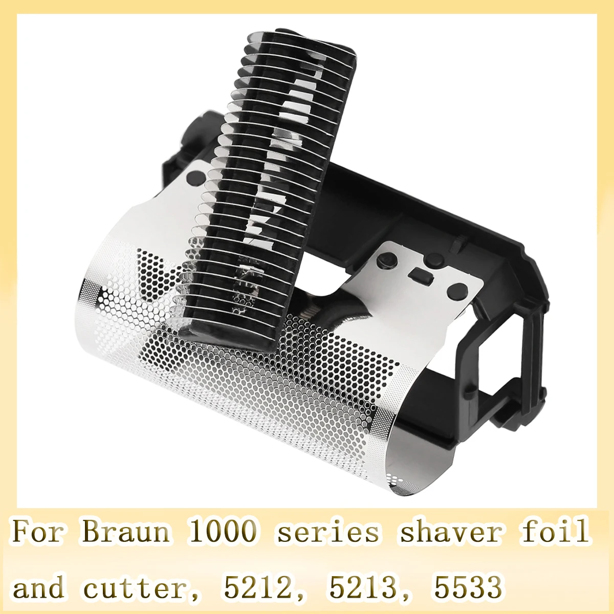 Compatible with Braun 1000 series shaver foil and cutter, 5212, 5213, 5533, 5266, 5265, 52355211121213266