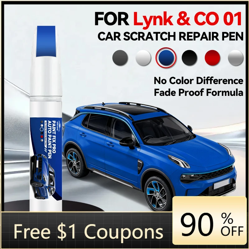 

Для Geely Lynk & CO 01 02 2017-2025 M1 C2X: Карандаш для подкраски, средство для удаления царапин, аксессуары для авто DIY, черный, белый, фиолетовый, красный