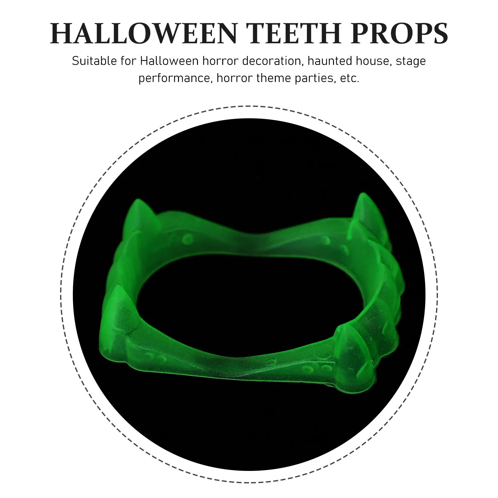 Artificial Teeth Dentures Decoration Hip Hop Halloween Cosplay Costume Prop Fake