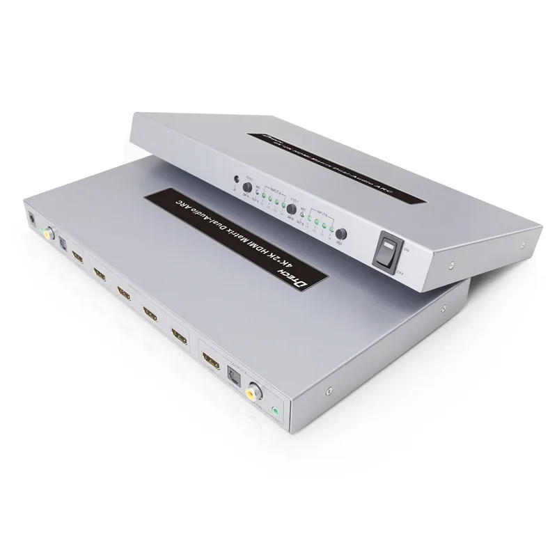 DTECH 3840 * 2160@60Hz 340MHz 4X2 Hub 4k Splitter HDMI Matrix Switcher für TV Box Multimedia
