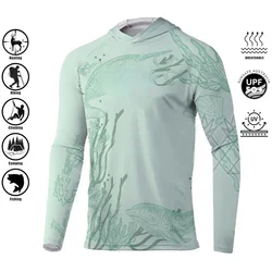 Fishing Shirt Hoodie,UPF 50+ Uv Protection Quick Dry Tops Breathable Outdoor Moisture Wicking Jersey Fishing Apparel shirt