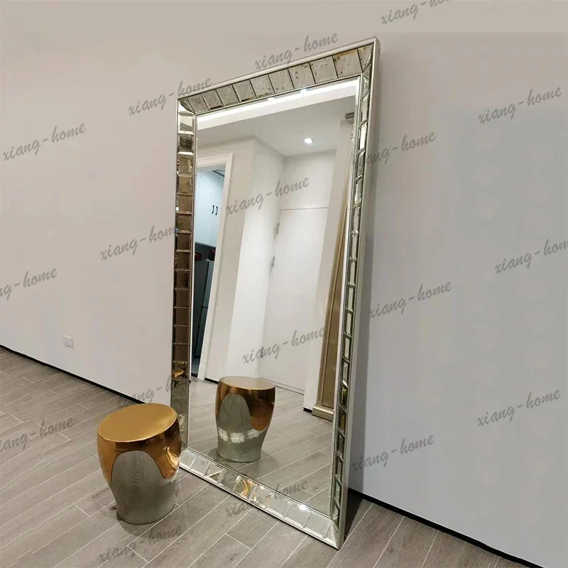 Best Sellers Luxury Big Mirror Bathroom Shower Art Modern Mirror Square Garden Full Body Standing Star Funky Espelhos Living Roo