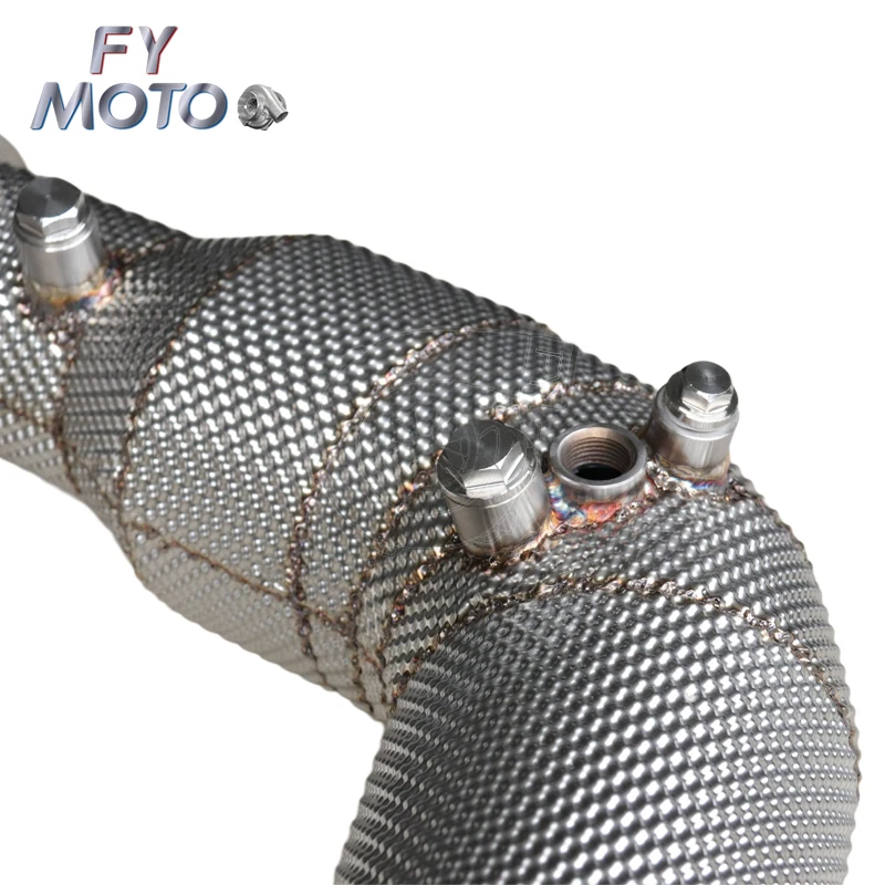 Tubo de escape Catted Downpipe para AUDI RS4 B9 RS5 F5 2.9T 20+ LHD com proteção térmica com OPF