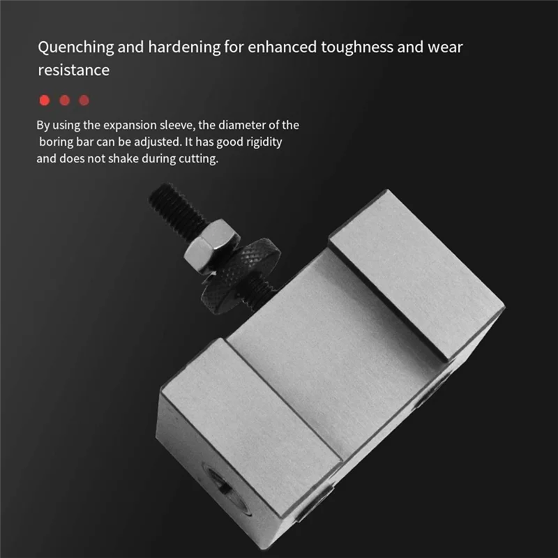 

ABJN-Quick Change For Mini Metal Lathe Tool Post Boring Bar Holder 250-004 For Wedge Type For Turning Tools