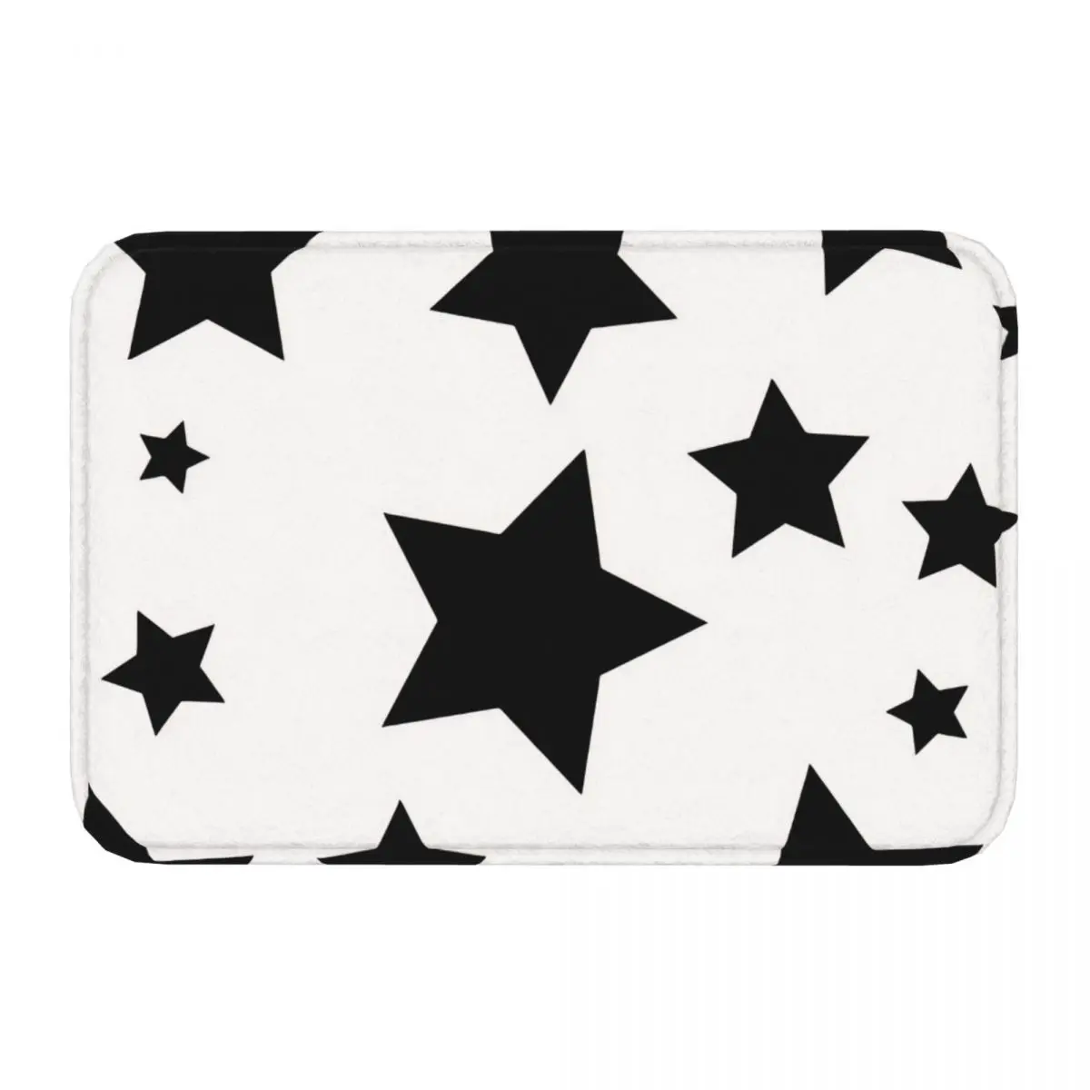 Star Kitchen Non-Slip Carpet Black And White Bedroom Mat Welcome Doormat Home Decor Rug