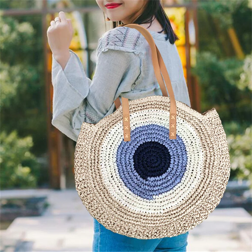 Shoulder Bag Weaving Ladies Handbag Summer Personalized Tote Purse