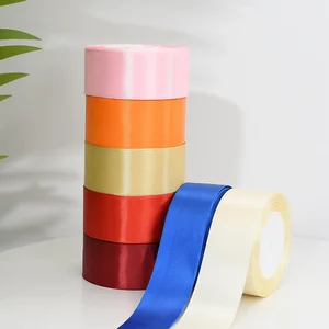 22 metros/rollo 4 cm Cintas de satén Artesanías Bow Diy Regalo Wine Red Orange Amarillo Azul Azul Purple Gris Negro Cibras blancas White 10 mejores ventas de tela de satén verde - №1