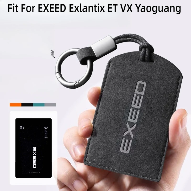 

Fit For EXEED Exlantix ET VX Yaoguang Car Key Card Holder NFC Smart Card Case Suede Protective Shell