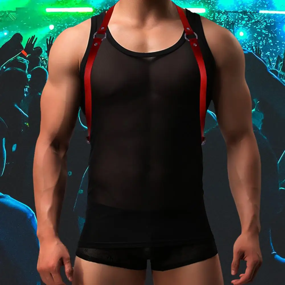 男性と女性のためのバックル付きストラップ付きフェイクレザーハーネス、パンクスタイルのベルト、調節可能な衣類、大胆な外観のためのアクセサリー