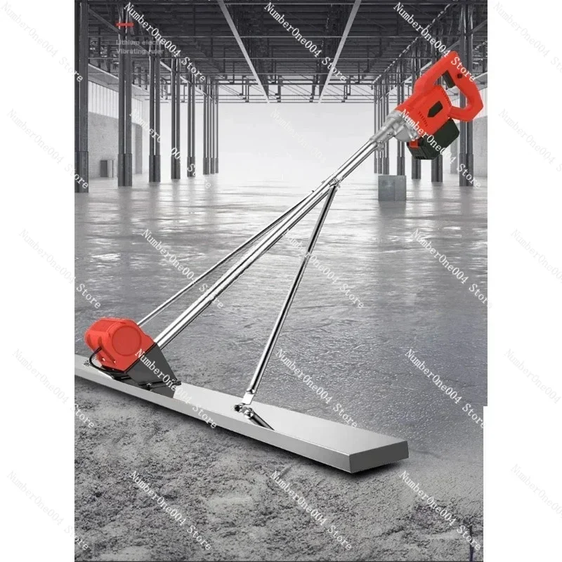 Electric Concrete Polisher Level Floor Vibration Ruler Mortar Vibrator Screed Concrete Leveling Machine 48V 1m-2m