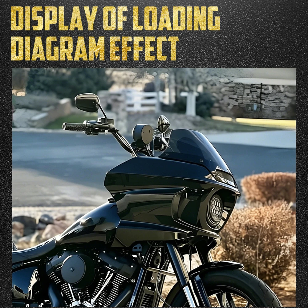 Motorcycle Headlight Fairing Bracket Mount Front Headlamp Windshield Windscreen For Harley Softail Low Rider 2022-25 Street Bob