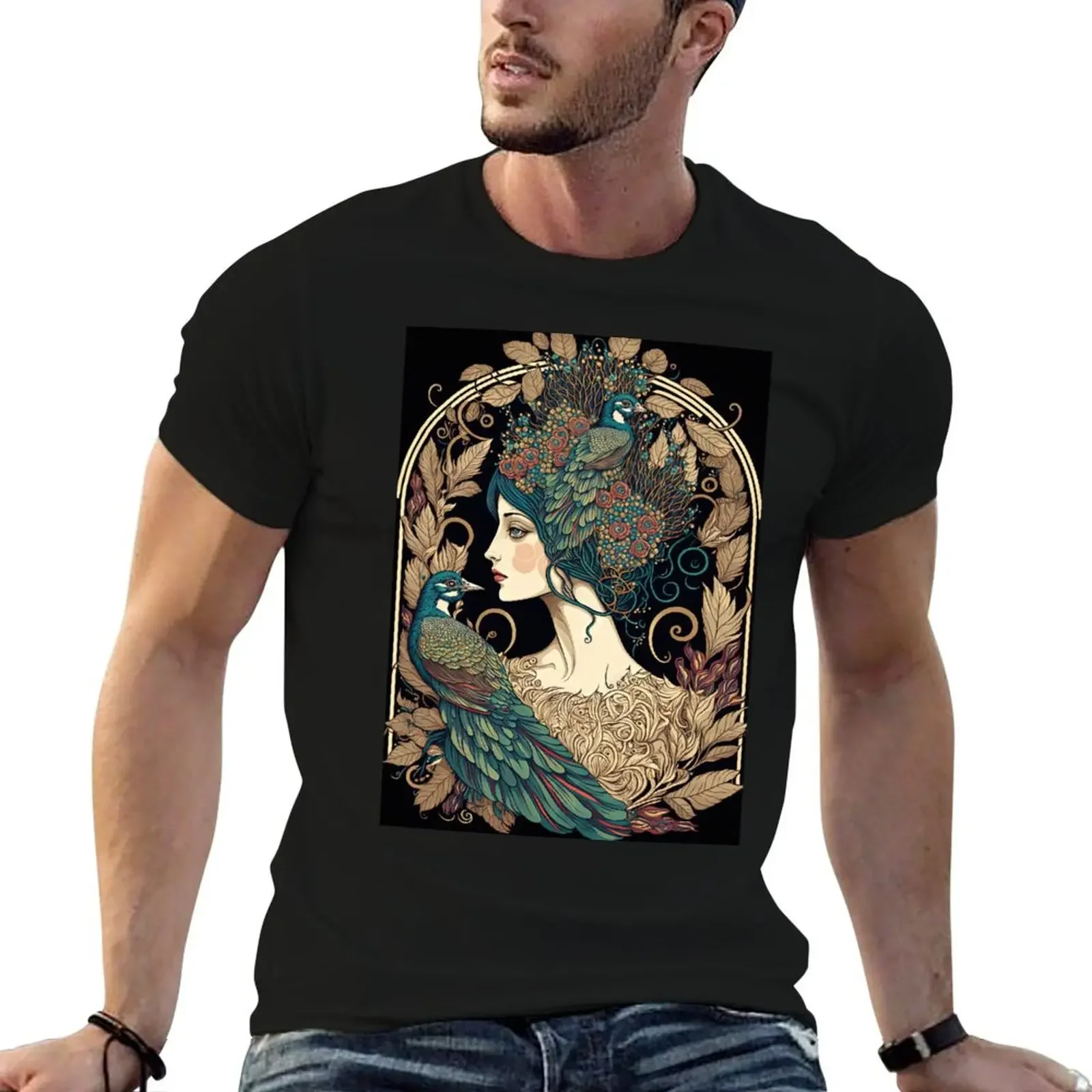 

Art Nouveau Hera T-Shirt vintage vintage graphic tee workout shirts for men