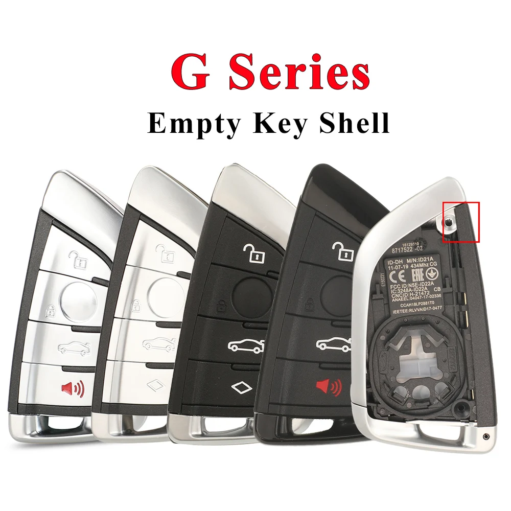 Jingyuqin Auto-Fernschlüsselgehäuse für BMW 3 5 6 8 X3 X4 X5 X7 G-Serie G21 G20 G31 G30 Auto Keyless FOB Gehäuse Ersatz 4B