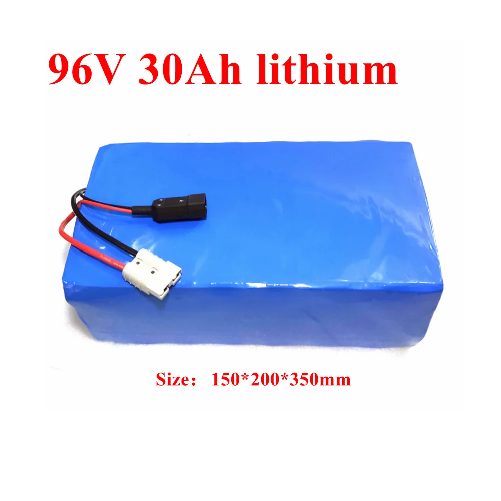 96v 30ah lithium ion battery li ion 26S BMS for 5000w motor robot scooter bike forklift van motorcycle AGV + 10A Charger