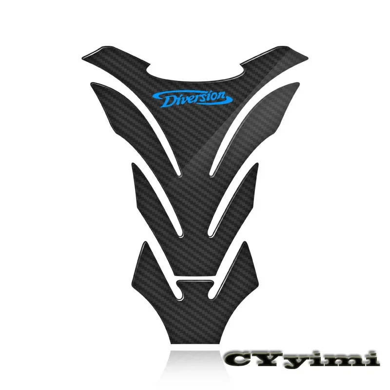 3D Carbon Fiber Motorcycle Fuel Tank Pad Cover Protector Decal Stickers For  XJ6 XJ900 XJ600 S DIVERSION