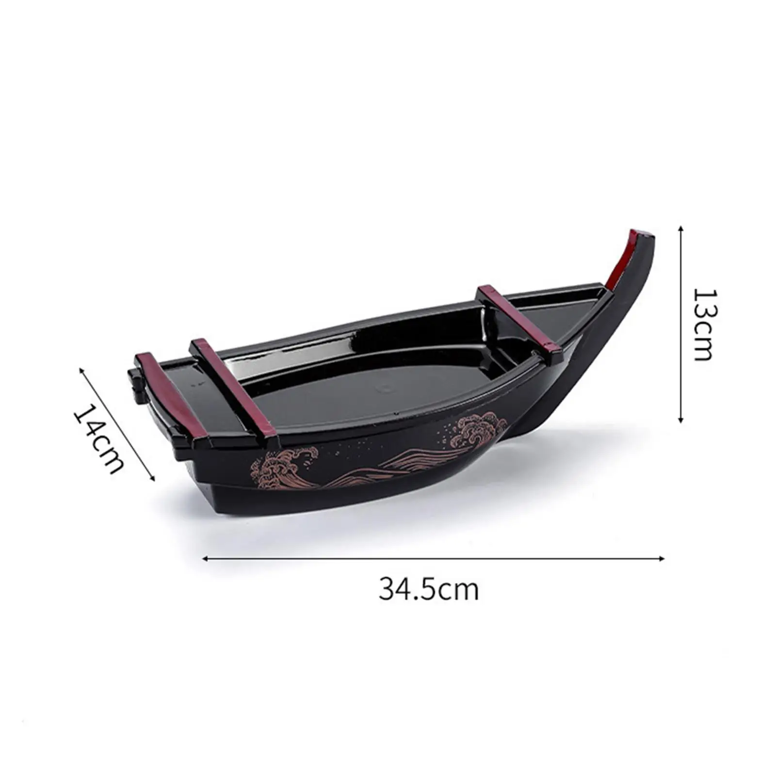 Sushi Plate Boat Serving Tray Decorative Platter Sushi Sashimi Plate Elegant Table Decor for Dining Room Celebration