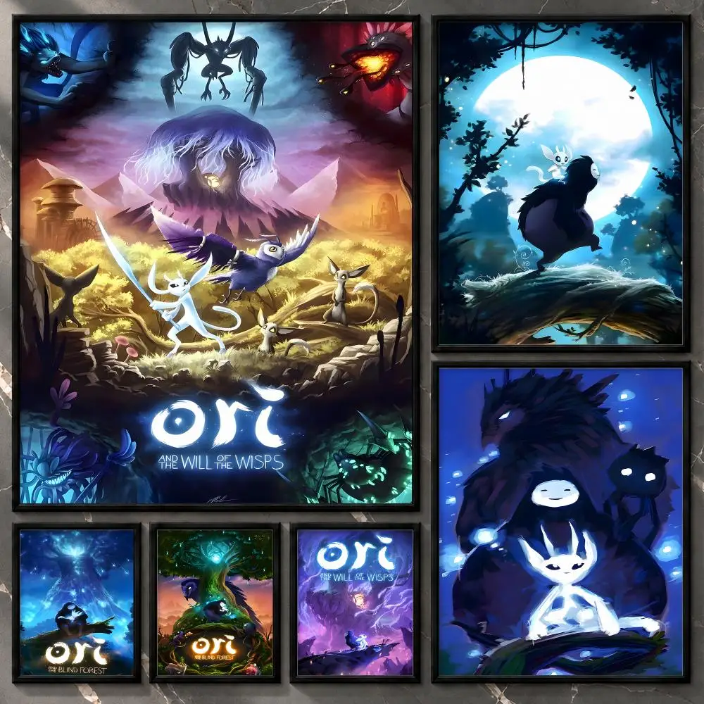 Ori and the Will of the Wisps Luminous Fantasy Platformer Game Poster Aesthetic Unframed Wall Prints for Bedroom & Living Room