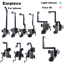 1pcs Ear Speaker With Proximity Light Sensor Assembly For iPhone X XS XR 11 12 Pro Max Front Earpiece Listening Flex Cable Parts