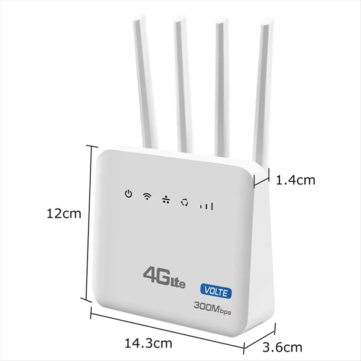 4G LTE WiFi Router WiFi 6 Modem 300Mbps 2.4 G with Wired Telephone Interface SIM Card Slot for Eu Africa Asia EU PLUG