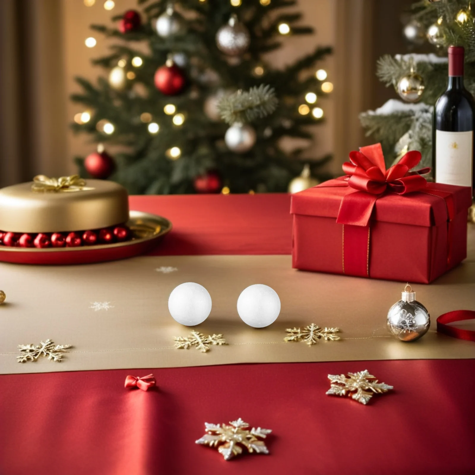 

100Pcs Polystyrene Balls White Foam Spheres for Craft Projects DIY Ornament Balls Party Decoration Supplies White Craft Spheres