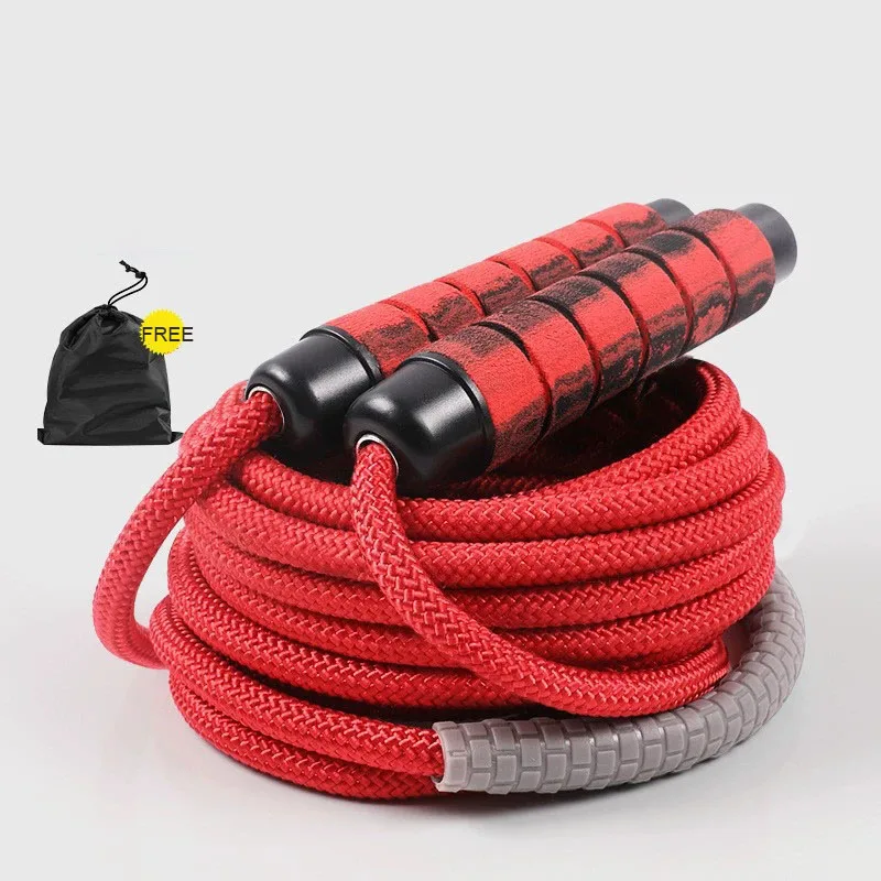Outdoor Group Jump Rope for Kids & Adults Heavy-Duty 9MM Thick Team Skipping Rope with Storage Bag School & Camp Activity