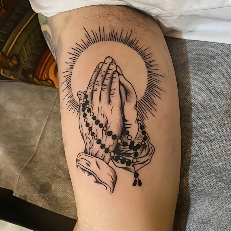 

6 large herbal tattoo stickers, waterproof and wear-resistant, with realistic effects, for temporary tattooing