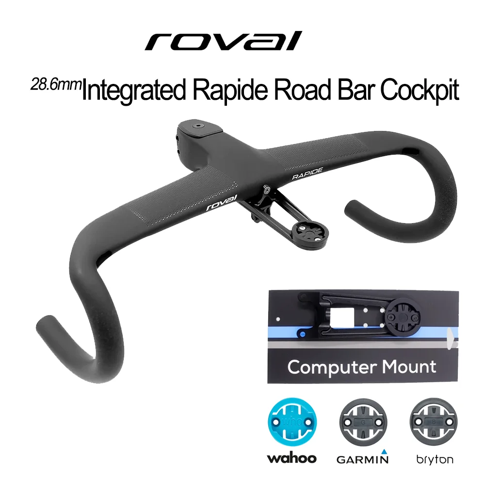 

Cockpit Handlebar Full Internal Cable Road Bike Handlebar Di2 Integrated Carbon Cockpit With Free Computer Mount