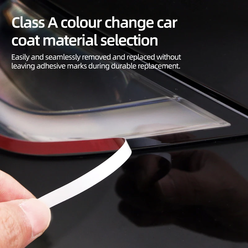 ل تسلا نموذج 3 هايلاند 2024 نموذج Y العرعر سيارة العلوي الحواجب قطاع الكسوة تغيير لون فيلم لاصقة تزيين ملحق #5