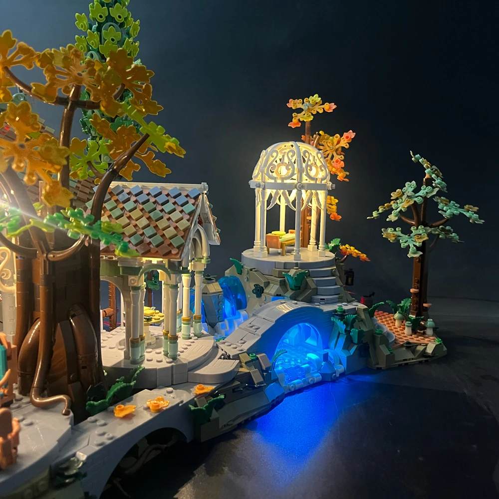 BYB LED-Beleuchtungsset für LEGO 10316, Der Herr der Ringe: Rivendell-Bausteine, dekorative Lampe (Bau nicht im Lieferumfang enthalten) – Detail 5