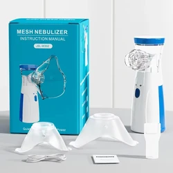 Nebulizator medyczny USB ręczny dorosłe dzieci kaszel kompresor opryskiwacz przenośny kompaktowy regulowany nebulizator domowy nebulizator