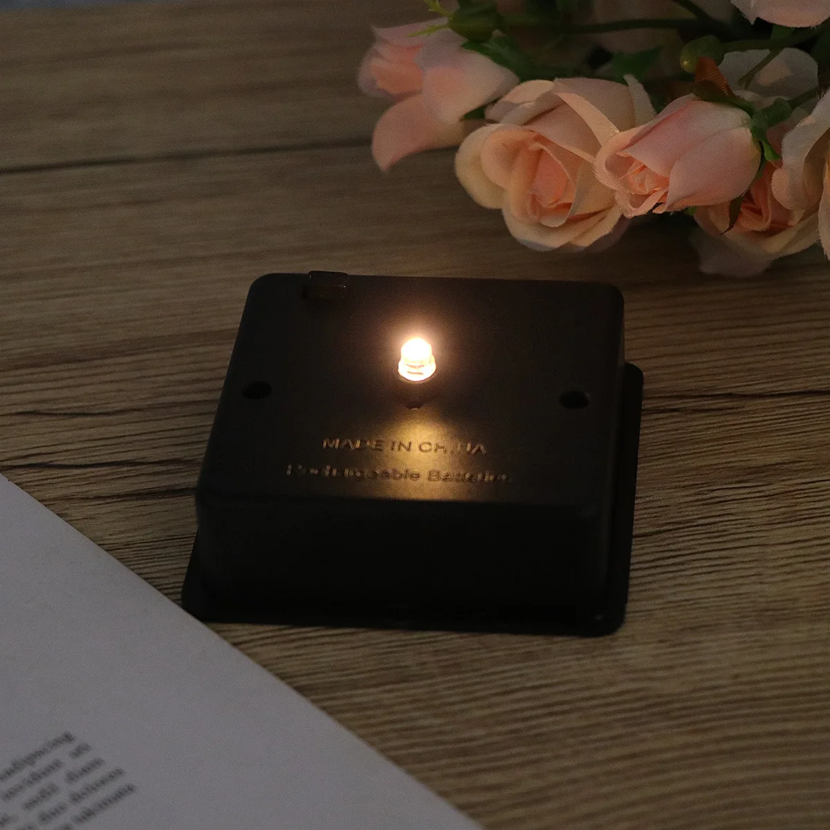 

Square Panel LED Plastic Light Cover Lamp Accessories Black Outdoor Premium Durable Powered By Solar Energy Vibration Luminous