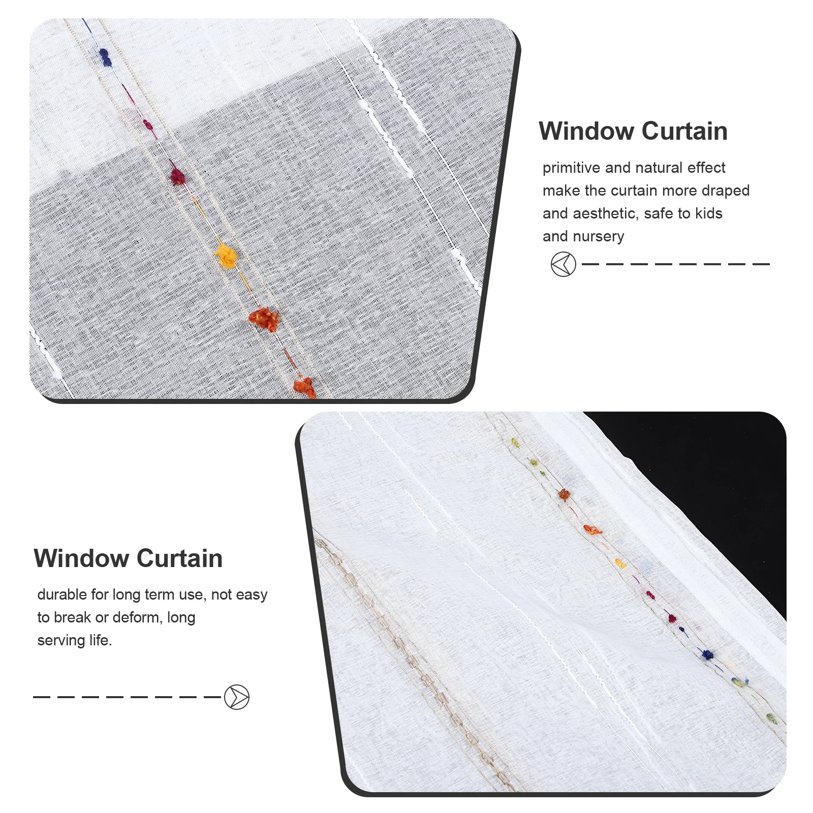 

Short Window Drape Polyester Half Curtain For Kitchen Cafe Decor Home Window Privacy Simple Style Hanging