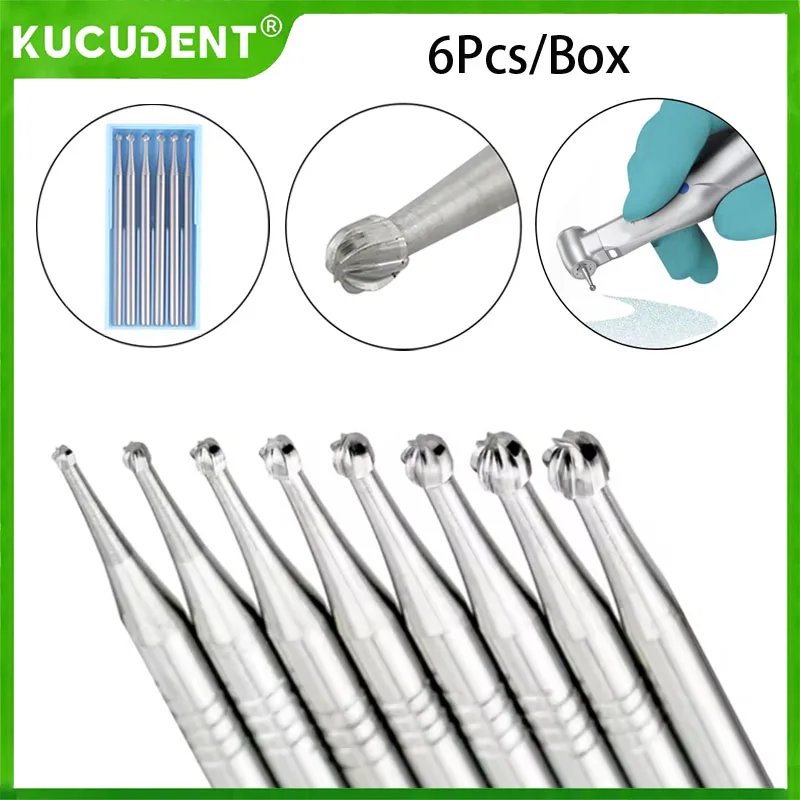 6Pcs Dental Carbide… - image