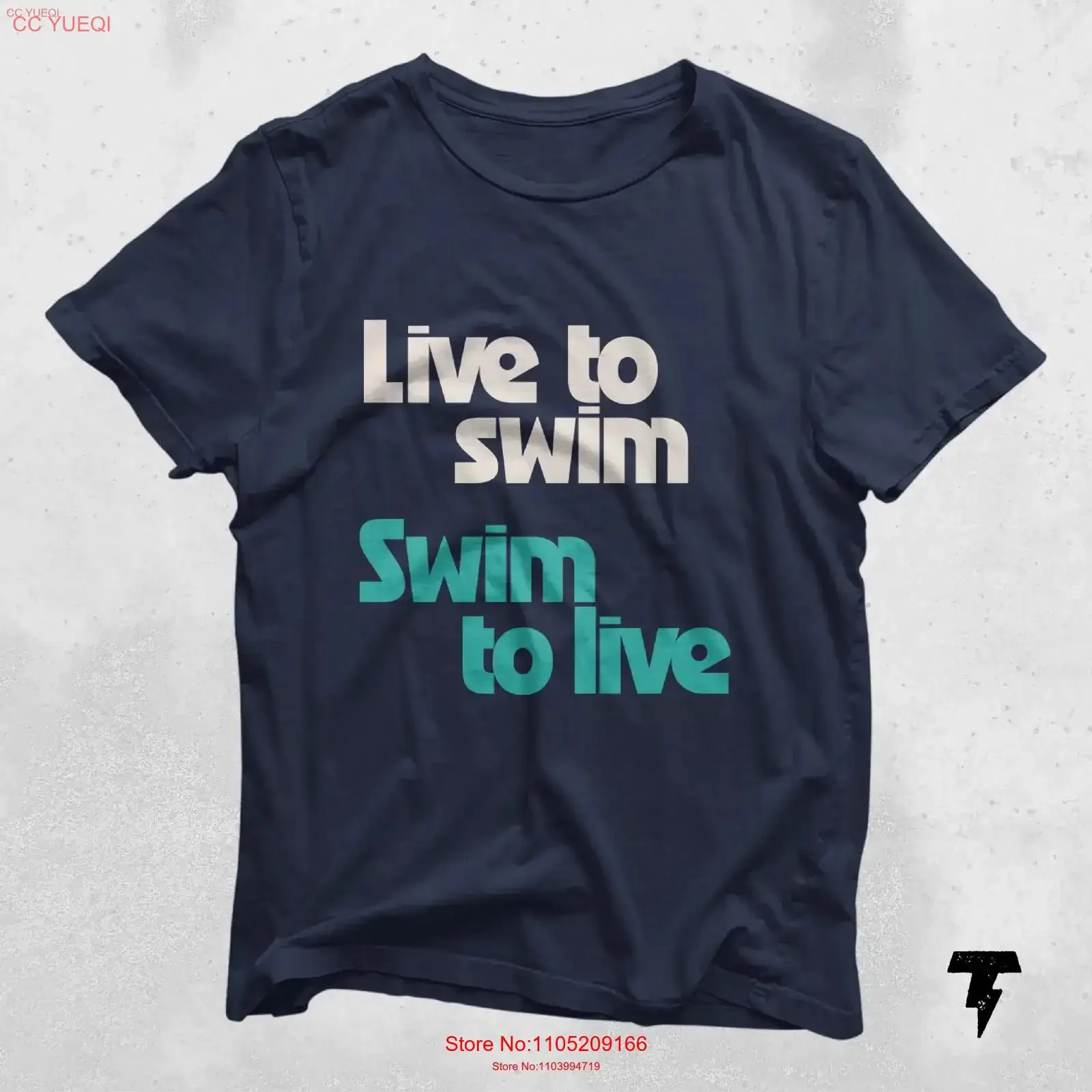 تي شيرت Live to Swim تي شيرت مضحك للسباحة على الشاطئ ريترو As Fly Swimmer عتيق مغسول ناعم كاجوال برسومات أوم ملابس مصممة #1