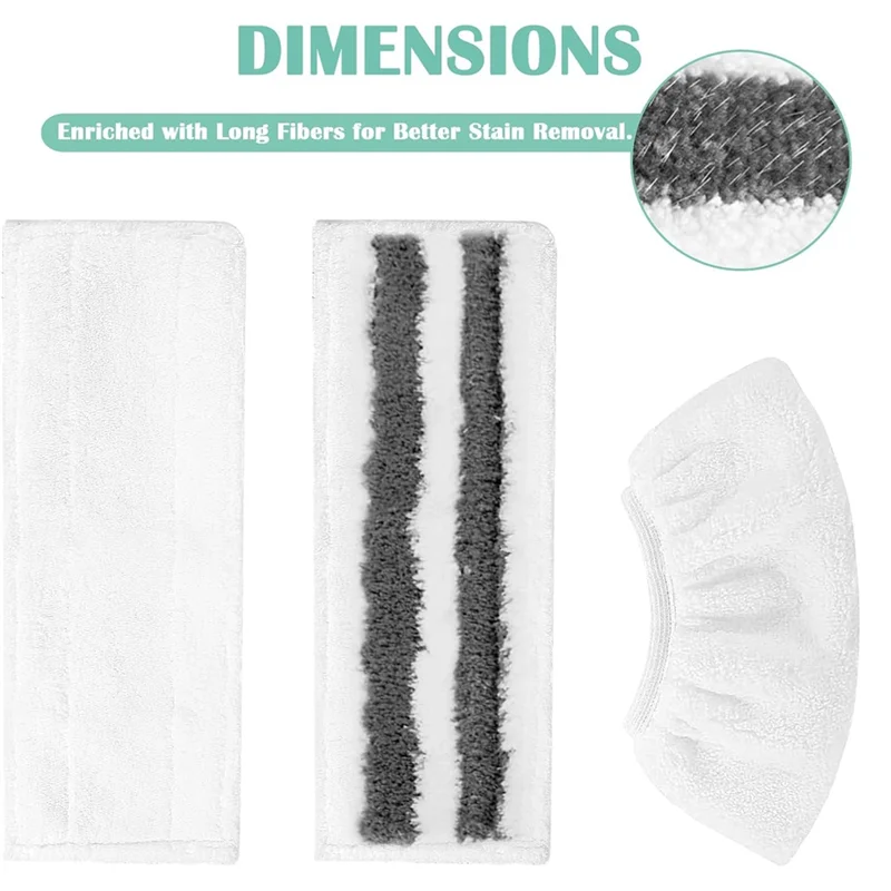 Promotion!Mop Cloth Set For Karcher Easyfix SC1 SC2 SC3 SC4 SC5 Steam Cleaner Accessories Washable Microfibre Cover