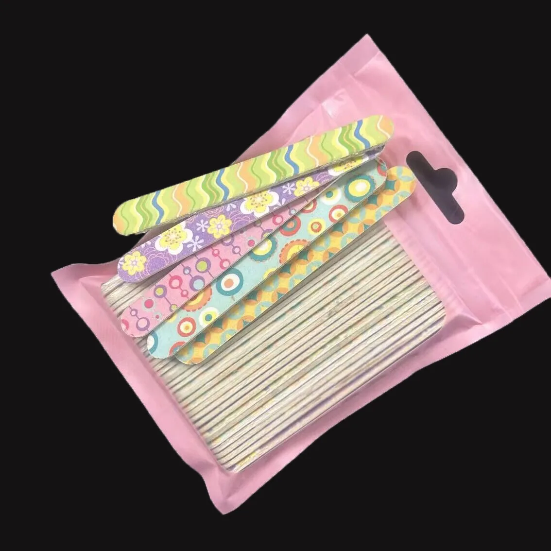 40 Pcs Wood Mini Nail File Disposable Nail File Wooden Emery Board Baby Nail File