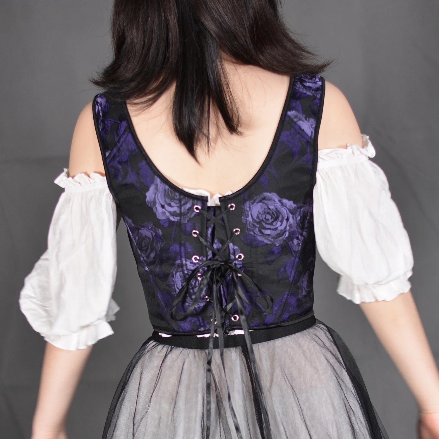 Corset Français Vintage à Fleurs Sexy pour Femme, Bustier Crop Top, Précieux à Lacets, Camisole Façonnant, Streetwear