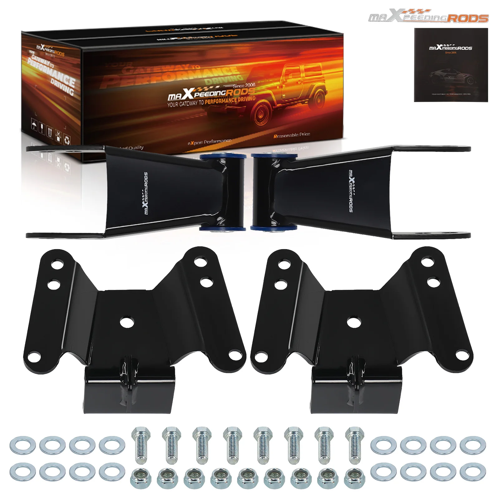 

4" Rear Drop Lowering Kit Hanger Shackle for Chevrolet GMC C10 2WD 1973-1987