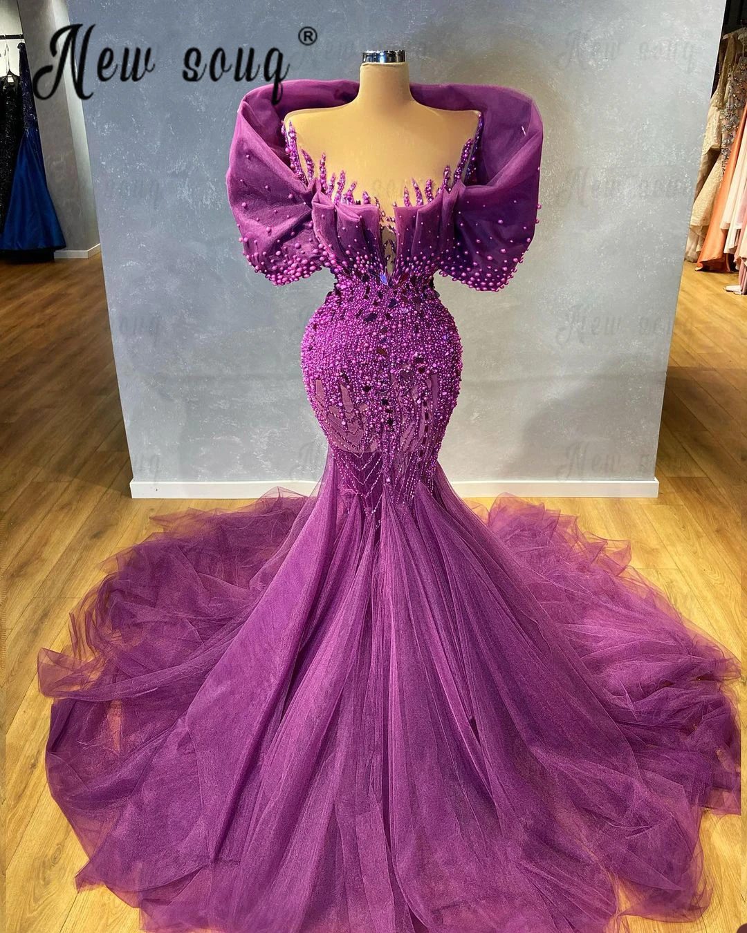 

Vestidos De Noche Chraming Sequin Prom Dresses Long Mermaid Glitter Celebrity Weddding Party Gown Luxury Wedding Evening Fiesta