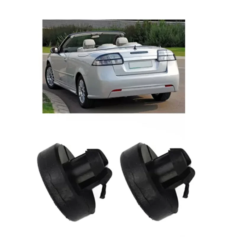 

Unique 2 Pcs Black Boot Lid Hinge Stops Hood Clip Replace For Saab 9-3 Convertible 12832495