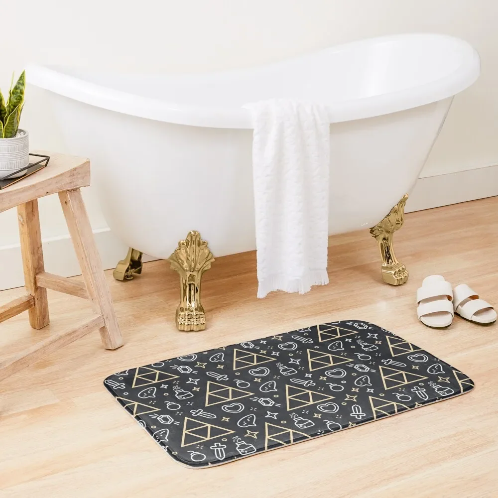 

Triforce Pattern Bath Mat Absorbent Bathroom Carpets For Bathrooms Mat