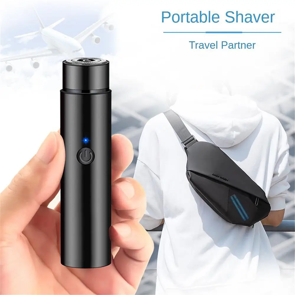 

Portable Mini Compact Body Rechargeable Shaver Lithium Battery Electric Shaver Intelligent Operation Led Display Beard Trimmer