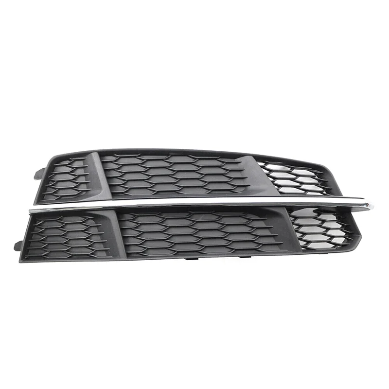 Grelha de luz de nevoeiro para amortecedor dianteiro direito, Grill Cover, 4G0807682AN para A6 C7 2014-2018, preto