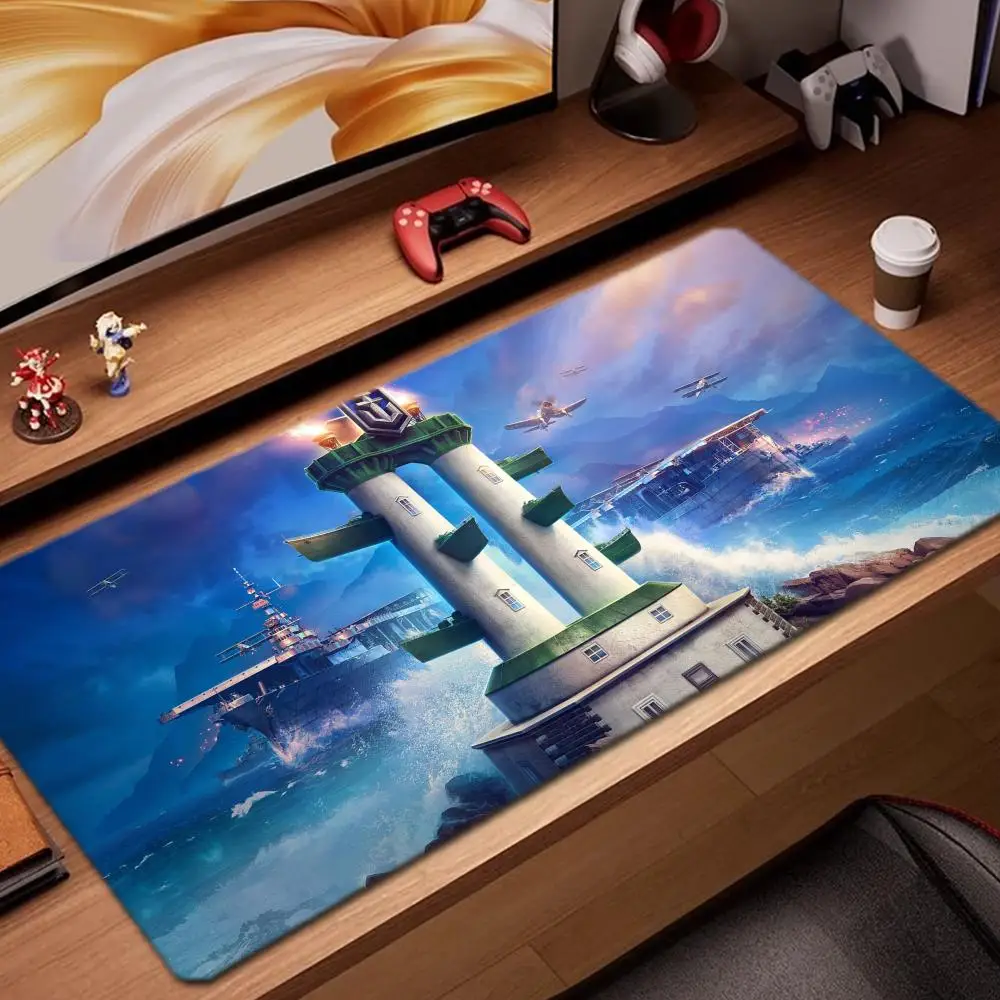 

world of warships Mouse Pad Game Accessories keyboard pad XXL large locking edge 900X400 mm table mat Gaming mousepad